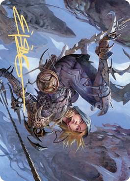 Blackbloom Rogue Art Card (Gold-Stamped Signature) 53 card from Art Series: Zendikar Rising