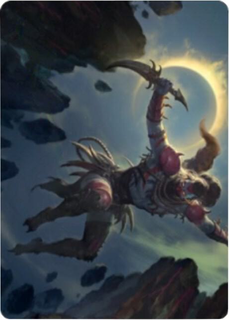 Nighthawk Scavenger Art Card 58 card from Art Series: Zendikar Rising