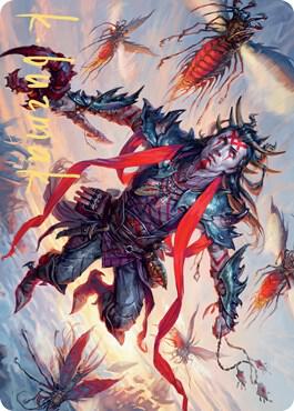 Scion of the Swarm Art Card (Gold-Stamped Signature) 59 card from Art Series: Zendikar Rising