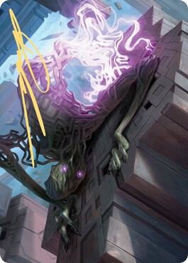 Skyclave Shade Art Card (Gold-Stamped Signature) 61 card from Art Series: Zendikar Rising