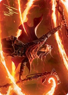 Magmatic Channeler Art Card (Gold-Stamped Signature) 65 card from Art Series: Zendikar Rising