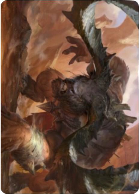 Moraug, Fury of Akoum Art Card 66 card from Art Series: Zendikar Rising