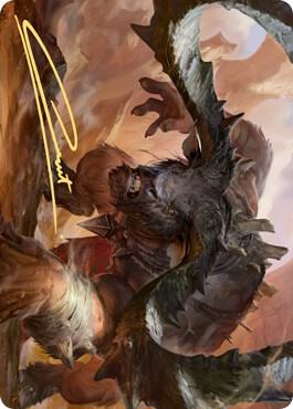 Moraug, Fury of Akoum Art Card (Gold-Stamped Signature) 66 card from Art Series: Zendikar Rising