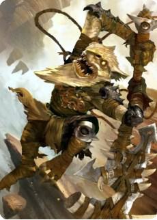 Teeterpeak Ambusher Art Card 67 card from Art Series: Zendikar Rising