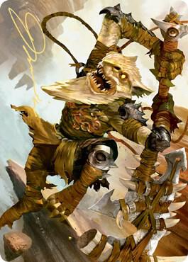 Teeterpeak Ambusher Art Card (Gold-Stamped Signature) 67 card from Art Series: Zendikar Rising