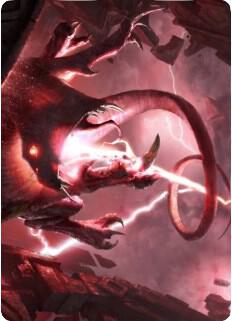 Thundering Rebuke Art Card 68 card from Art Series: Zendikar Rising