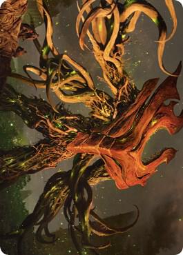 Ashaya, Soul of the Wild Art Card (Gold-Stamped Signature) 69 card from Art Series: Zendikar Rising