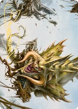 Canopy Baloth Art Card (Gold-Stamped Signature) 70 card from Art Series: Zendikar Rising