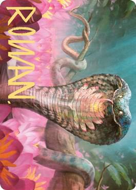Lotus Cobra Art Card (Gold-Stamped Signature) 71 card from Art Series: Zendikar Rising