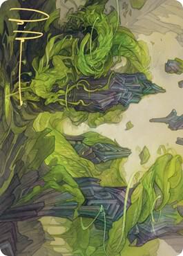Reclaim the Wastes Art Card (Gold-Stamped Signature) 72 card from Art Series: Zendikar Rising