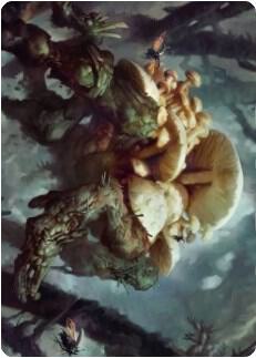 Swarm Shambler Art Card 73 card from Art Series: Zendikar Rising