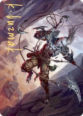 Akiri, Fearless Voyager Art Card (Gold-Stamped Signature) 74 card from Art Series: Zendikar Rising