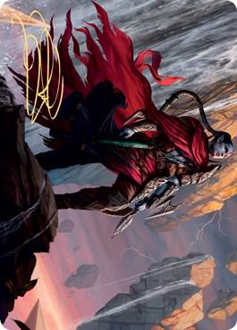 Anowon, the Ruin Thief Art Card (Gold-Stamped Signature) 75 card from Art Series: Zendikar Rising