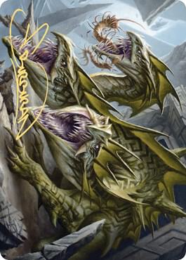 Grakmaw, Skyclave Ravager Art Card (Gold-Stamped Signature) 76 card from Art Series: Zendikar Rising