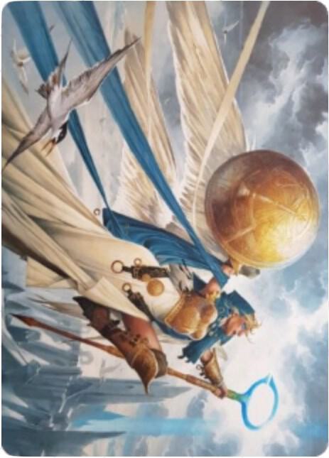 Linvala, Shield of Sea Gate Art Card 77 card from Art Series: Zendikar Rising