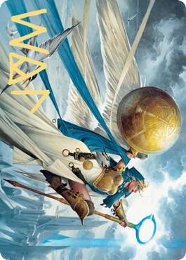 Linvala, Shield of Sea Gate Art Card (Gold-Stamped Signature) 77 card from Art Series: Zendikar Rising