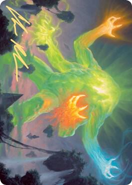 Omnath, Locus of Creation Art Card (Gold-Stamped Signature) 78 card from Art Series: Zendikar Rising