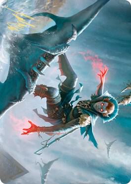 Umara Mystic Art Card (Gold-Stamped Signature) 80 card from Art Series: Zendikar Rising