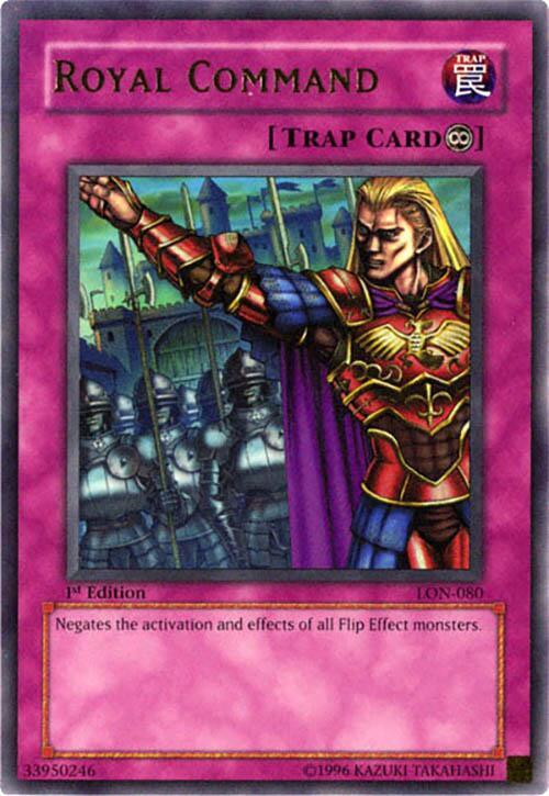 Royal Command LON-080 card from Labyrinth of Nightmare