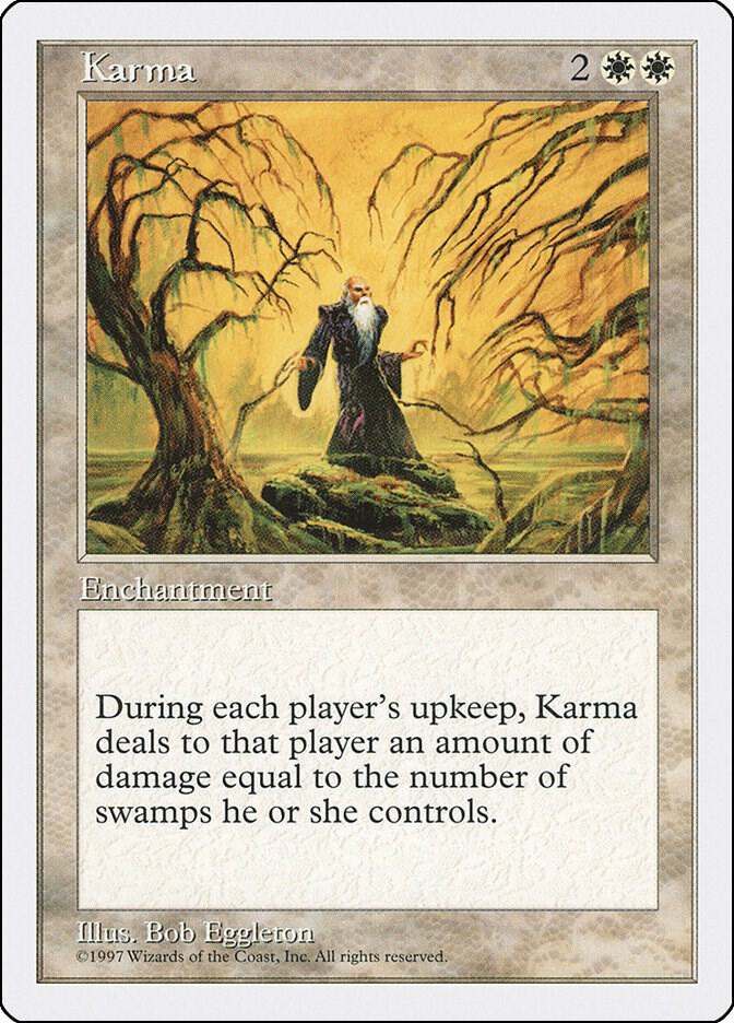 Karma card from Fifth Edition