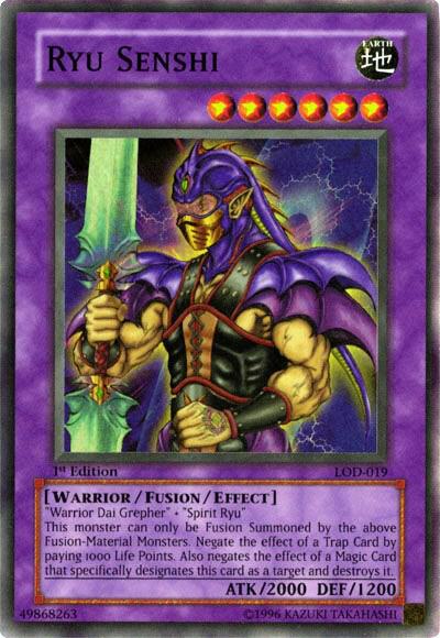 Ryu Senshi LOD-019 card from Legacy of Darkness