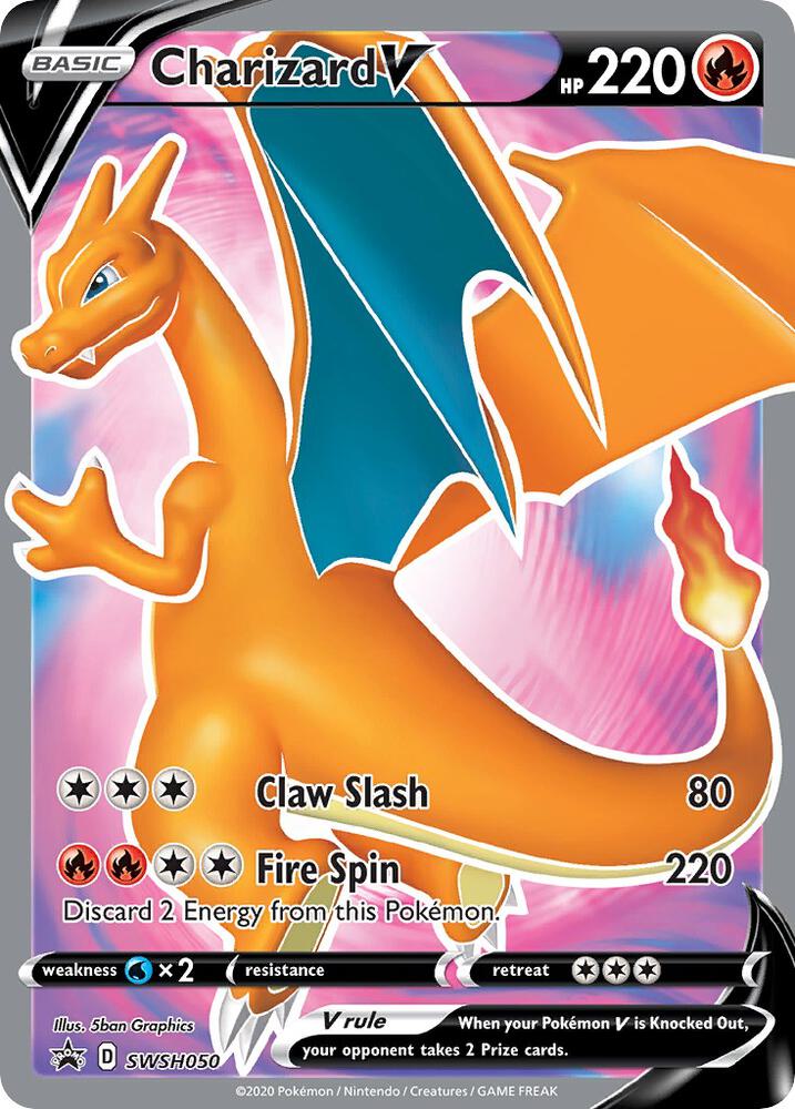 Charizard V SWSH050 card from SWSH: Sword & Shield Promo Cards