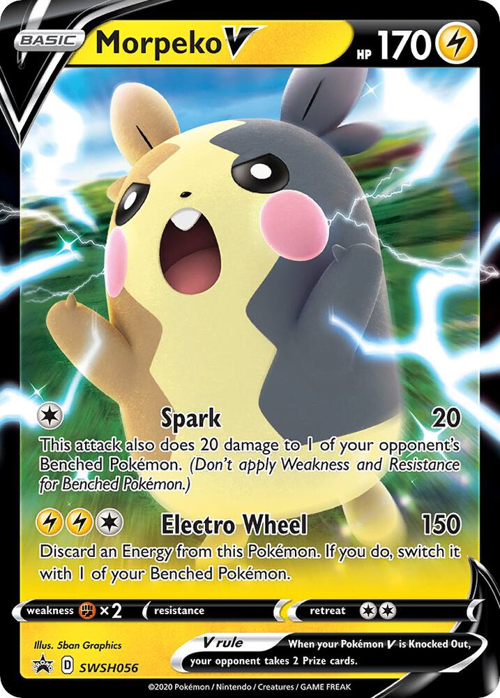 Morpeko V SWSH056 card from SWSH: Sword & Shield Promo Cards