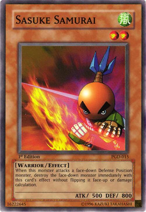 Sasuke Samurai PGD-015 card from Pharaonic Guardian
