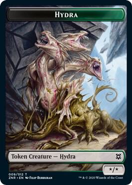 Hydra // Illusion Double-Sided Token 9 // 6 card from Zendikar Rising