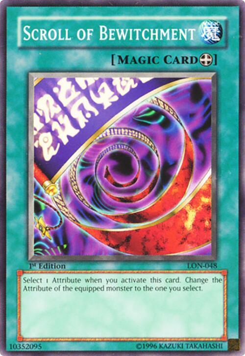 Scroll of Bewitchment LON-048 card from Labyrinth of Nightmare