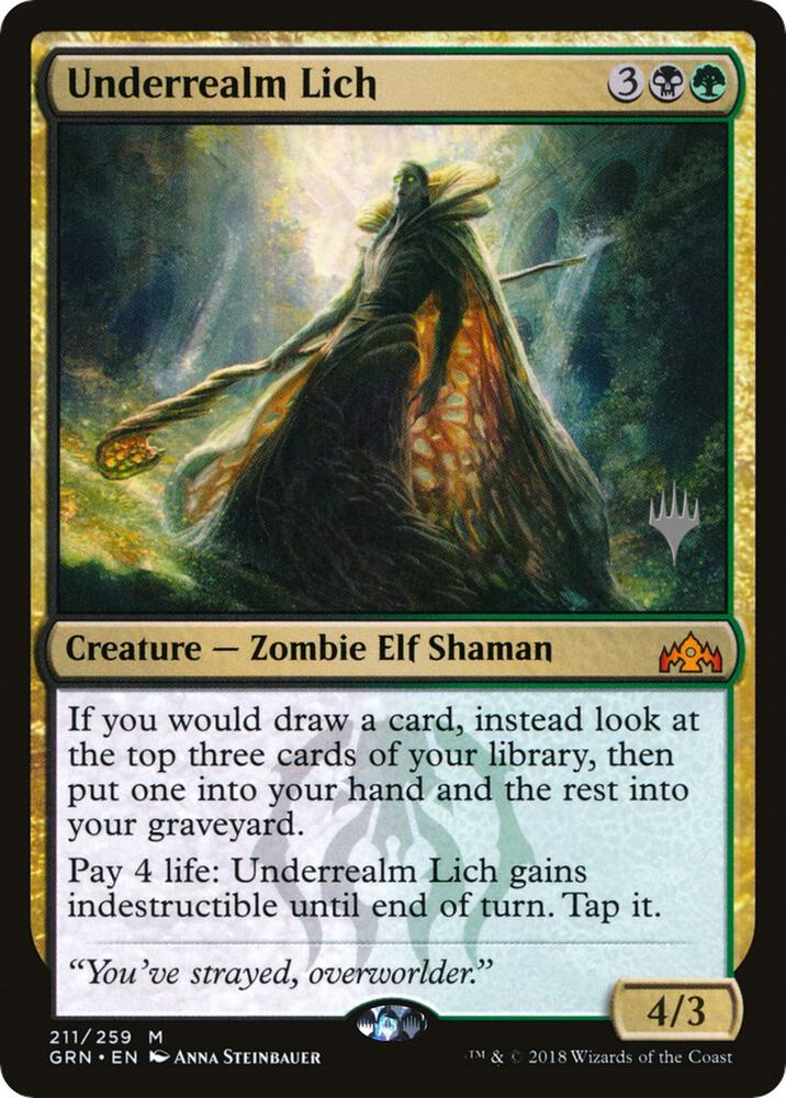 Underrealm Lich 211 card from Promo Pack: Zendikar Rising