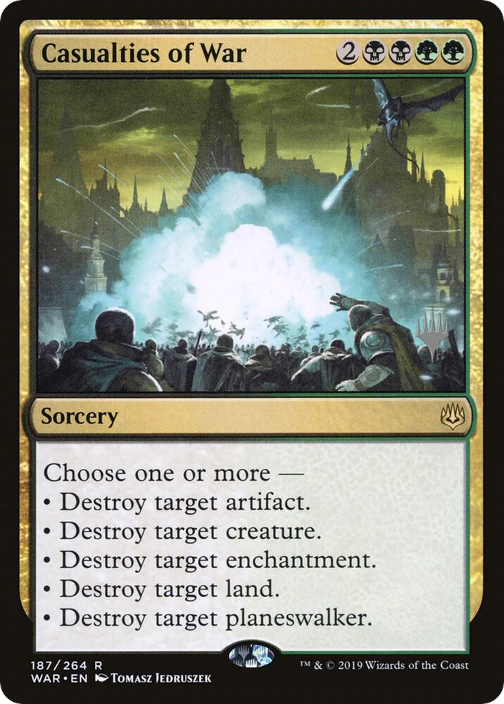 Casualties of War 187 card from Promo Pack: Zendikar Rising