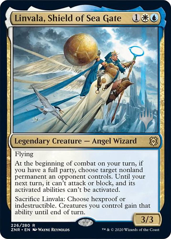 Linvala, Shield of Sea Gate 226 card from Promo Pack: Zendikar Rising