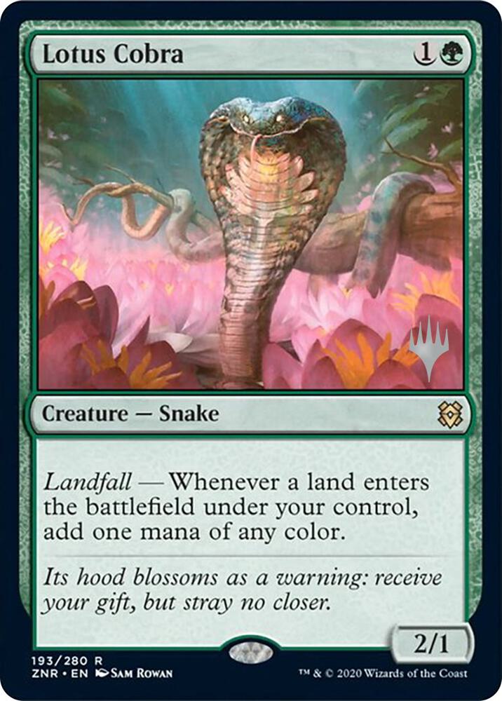 Lotus Cobra 193 card from Promo Pack: Zendikar Rising