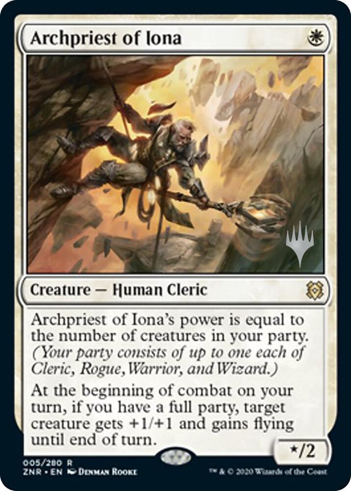 Archpriest of Iona 5 card from Promo Pack: Zendikar Rising