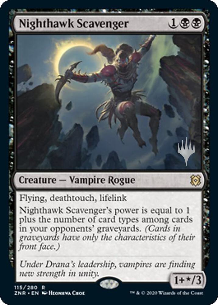 Nighthawk Scavenger 115 card from Promo Pack: Zendikar Rising