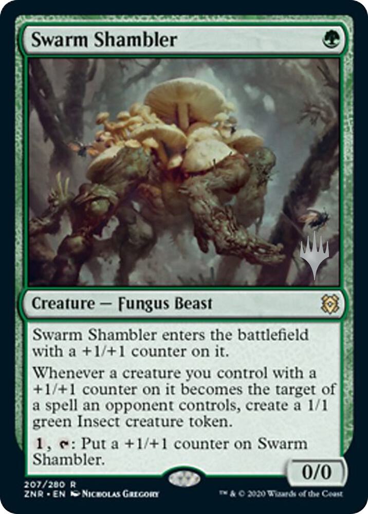 Swarm Shambler 207 card from Promo Pack: Zendikar Rising