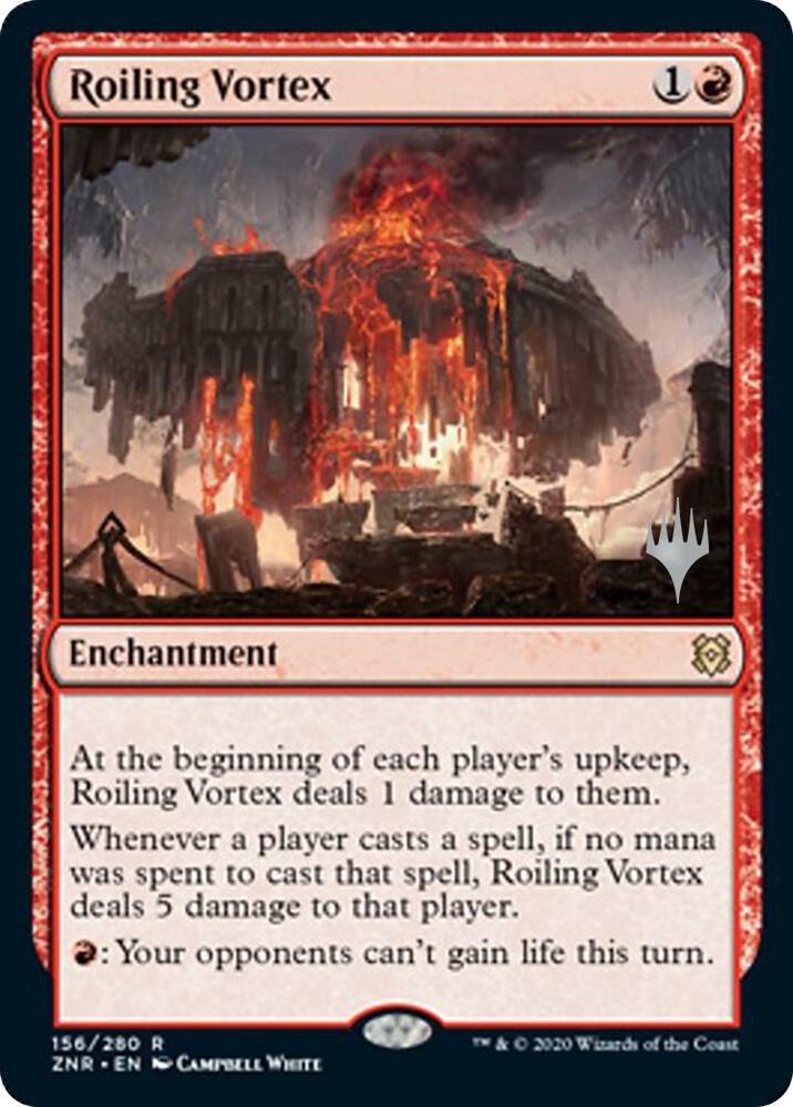 Roiling Vortex 156 card from Promo Pack: Zendikar Rising