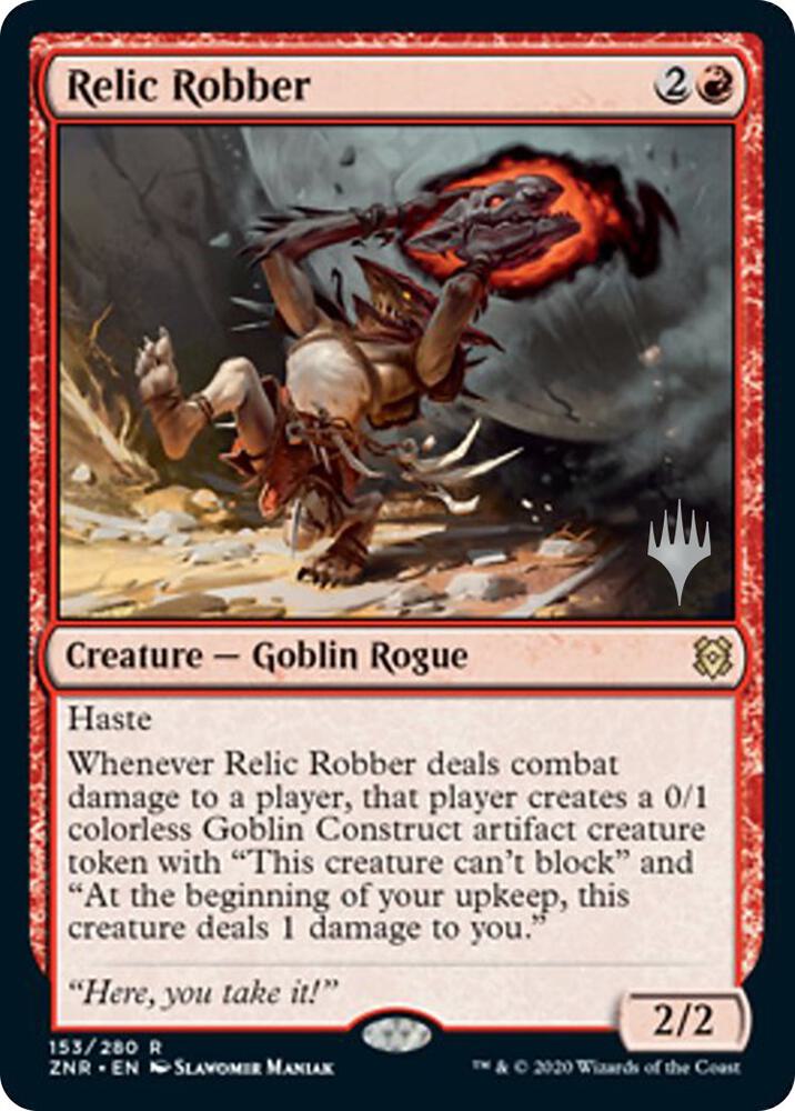 Relic Robber 153 card from Promo Pack: Zendikar Rising