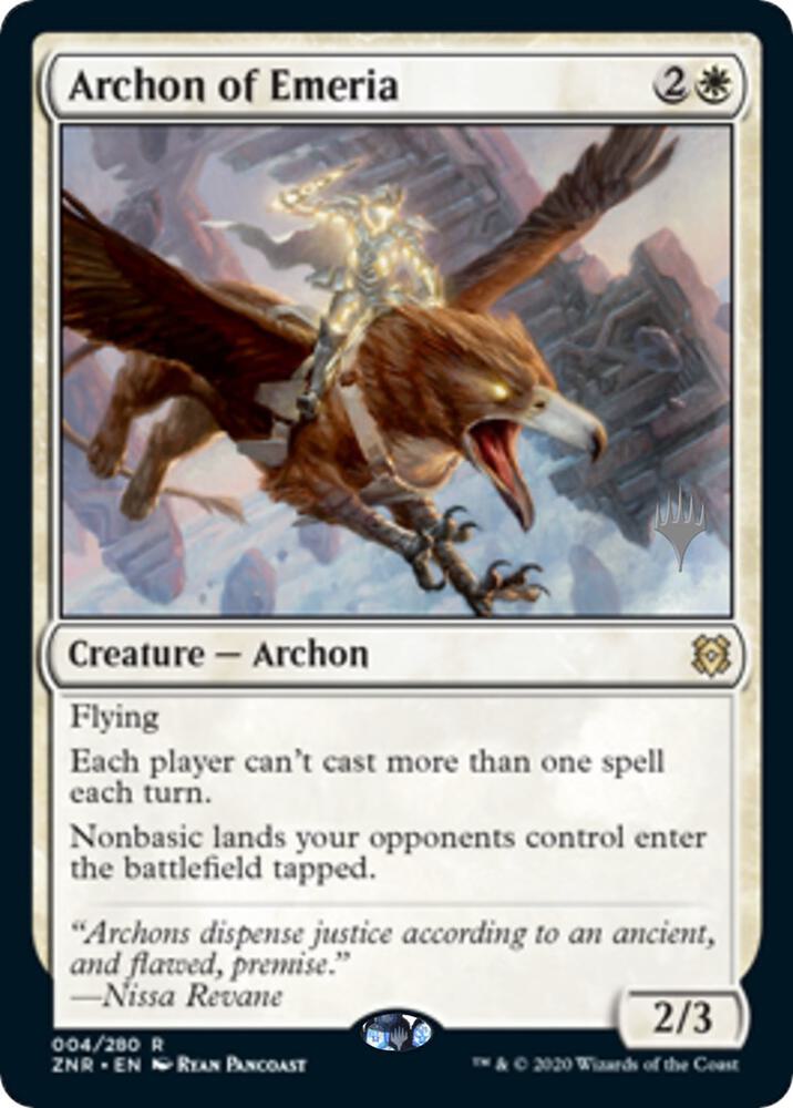 Archon of Emeria 4 card from Promo Pack: Zendikar Rising