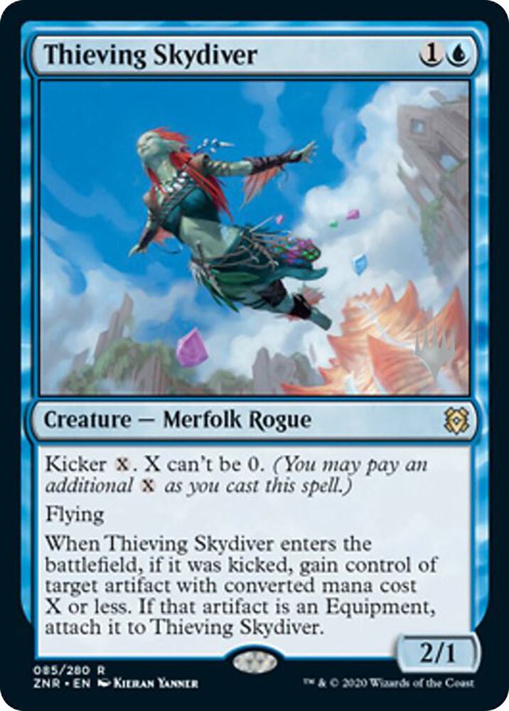Thieving Skydiver 85 card from Promo Pack: Zendikar Rising