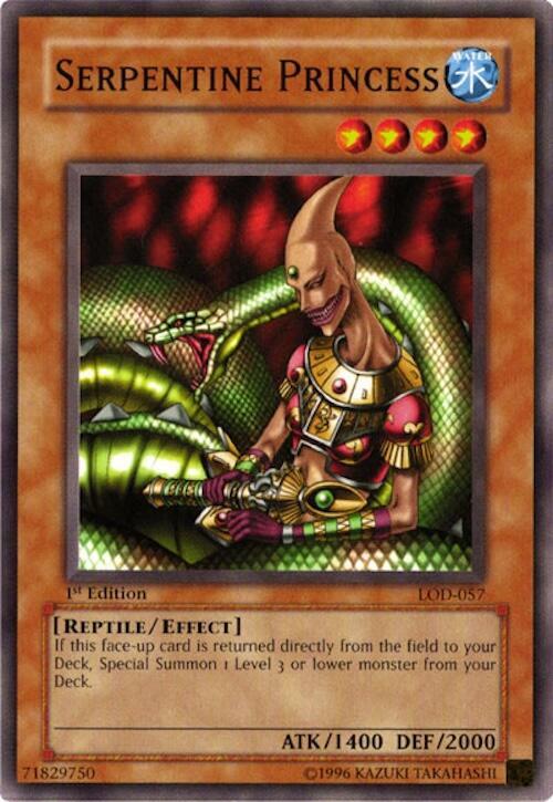 Serpentine Princess LOD-057 card from Legacy of Darkness