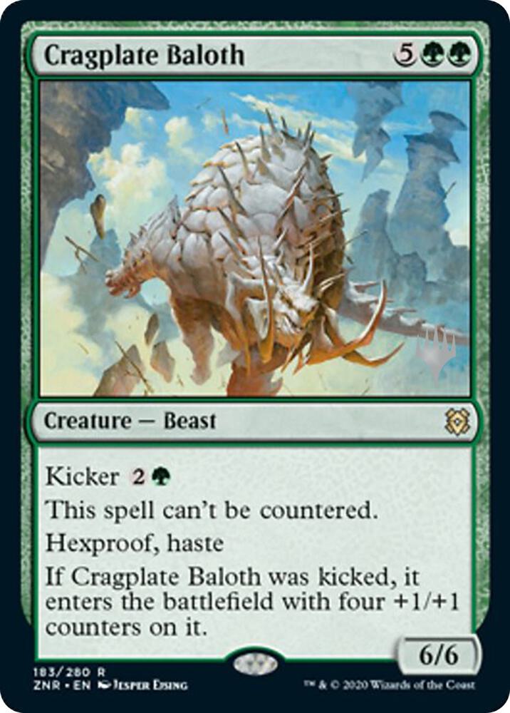 Cragplate Baloth 183 card from Promo Pack: Zendikar Rising