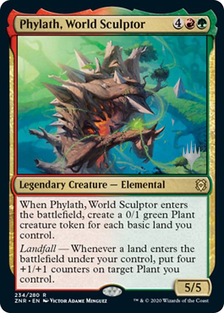 Phylath, World Sculptor 234 card from Promo Pack: Zendikar Rising