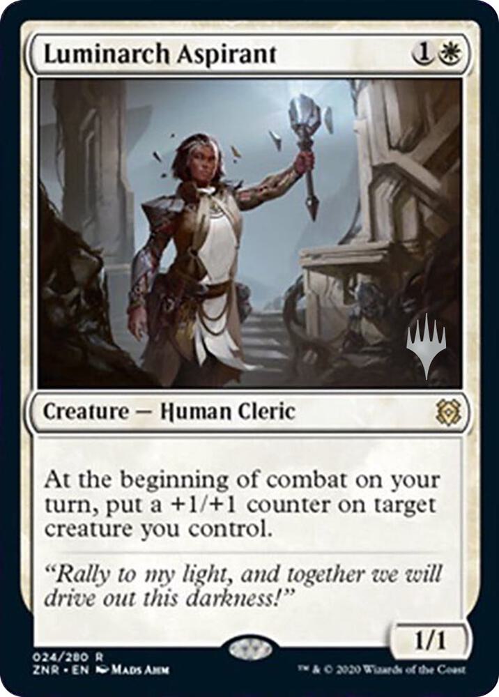 Luminarch Aspirant 24 card from Promo Pack: Zendikar Rising