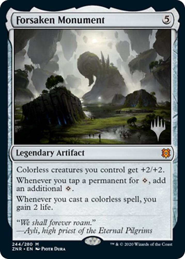 Forsaken Monument 244 card from Promo Pack: Zendikar Rising