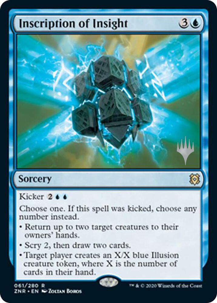 Inscription of Insight 61 card from Promo Pack: Zendikar Rising