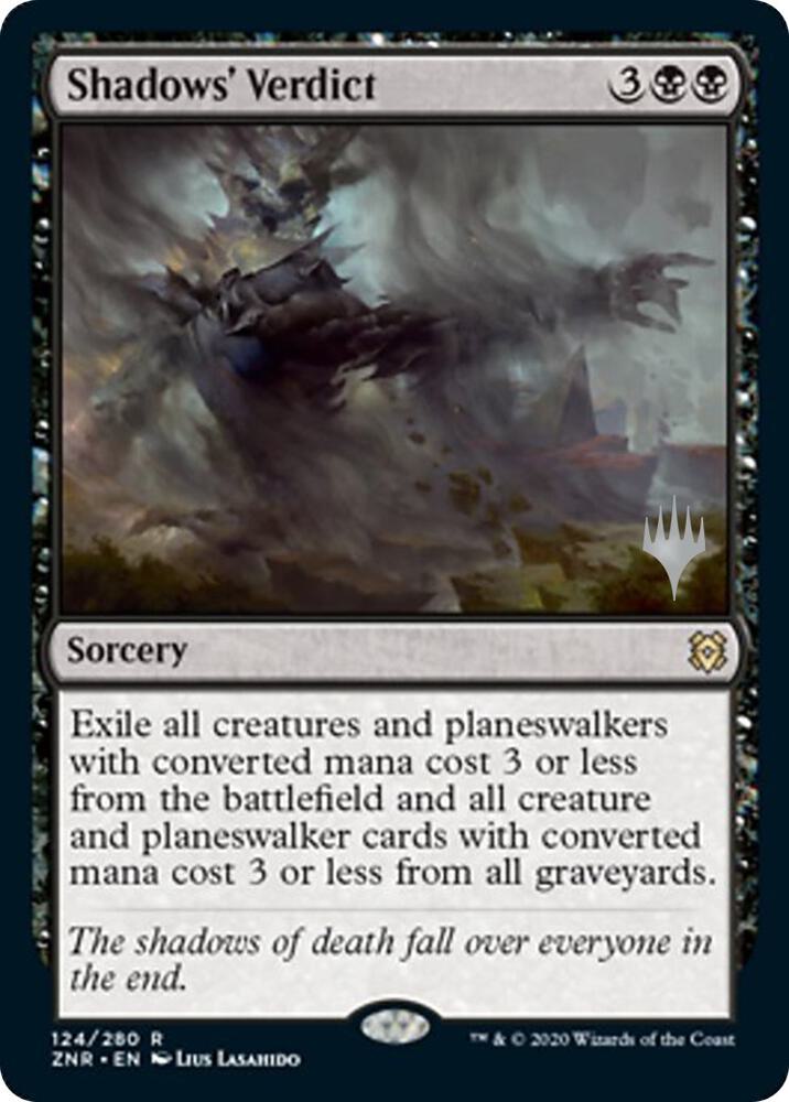 Shadows' Verdict 124 card from Promo Pack: Zendikar Rising