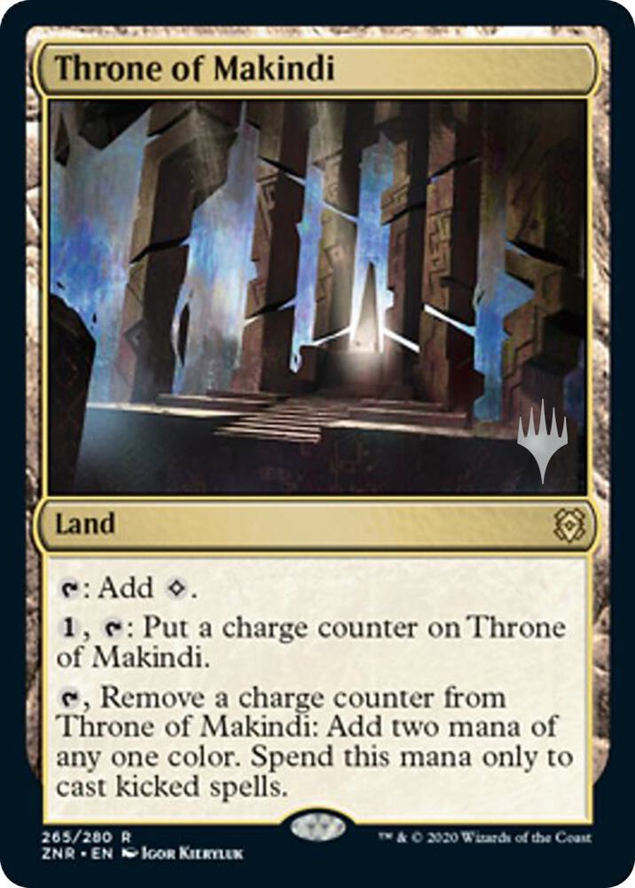 Throne of Makindi 265 card from Promo Pack: Zendikar Rising
