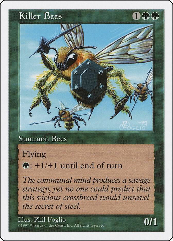 Killer Bees card from Fifth Edition